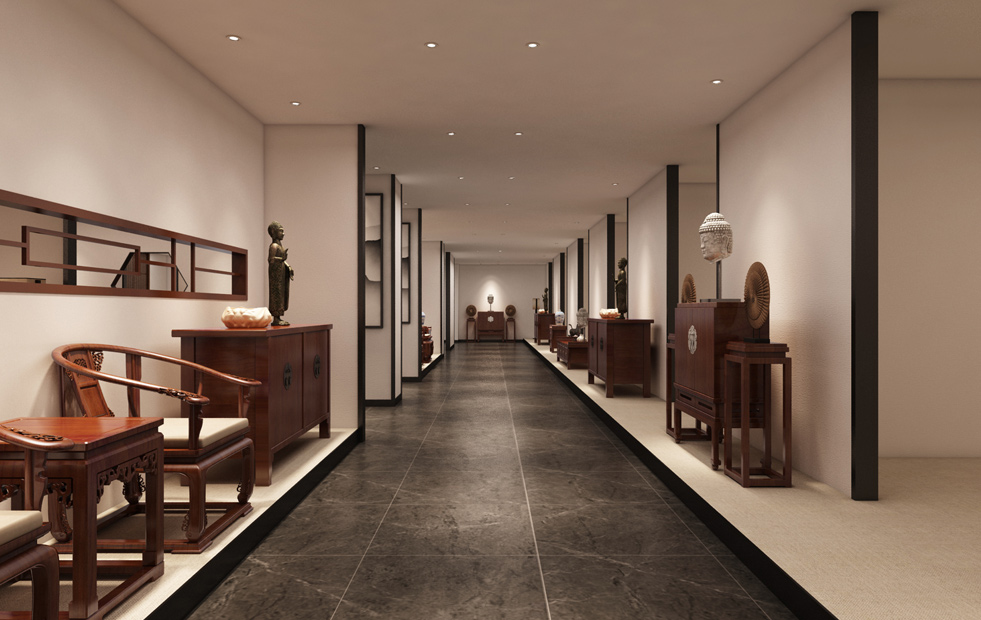 紅木家具展廳裝修設(shè)計(jì)