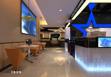 花都極速網(wǎng)吧裝修設計